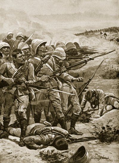 The Square at Abu Kru, January 19th 1885 by Stanley L. Wood